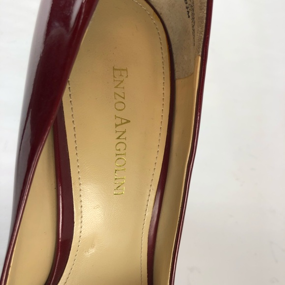 Enzo Angiolini Patent Leather Peep Toe Heels - Picture 12 of 15